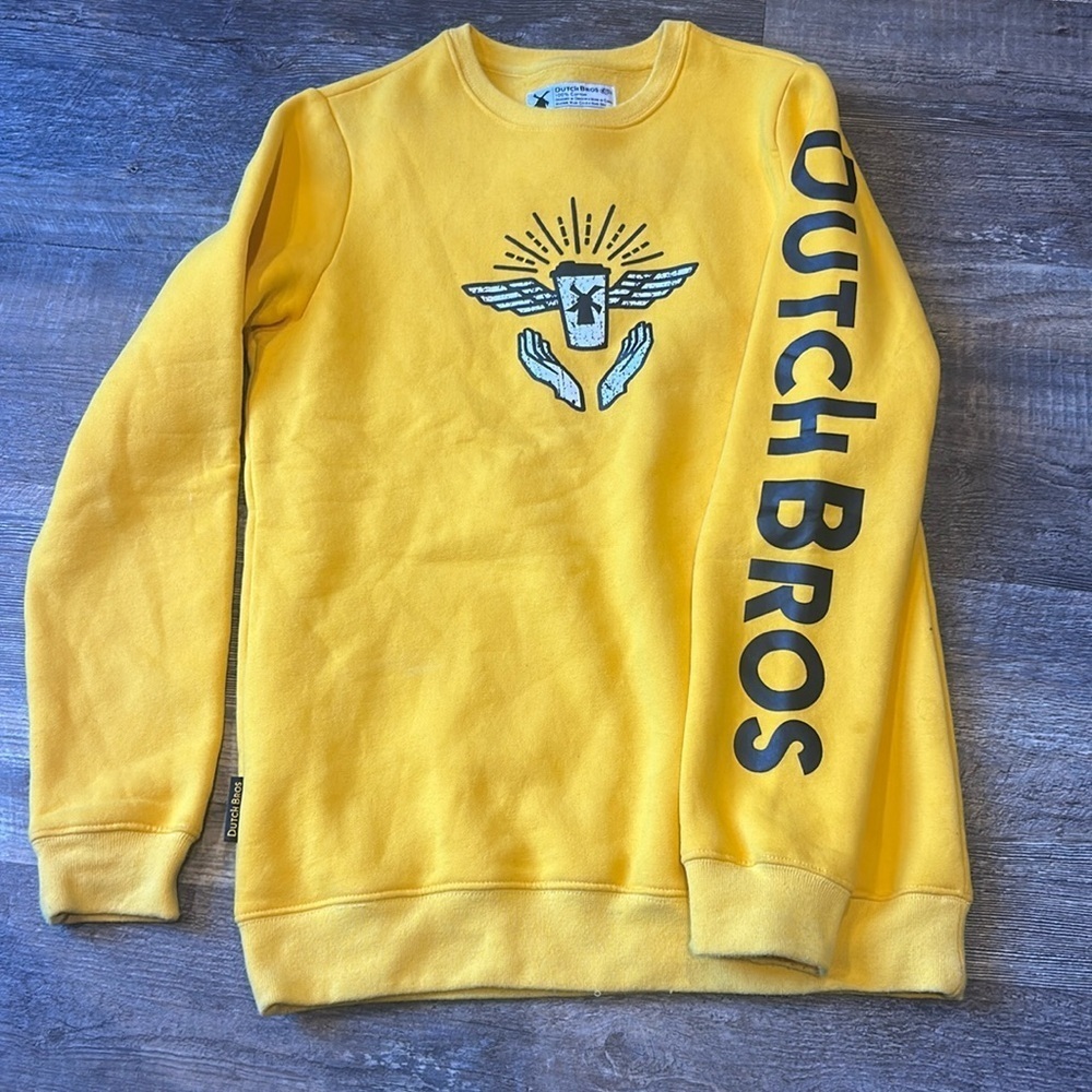 ✌️Dutch Bros RARE Yellow Sweatshirt size x-small